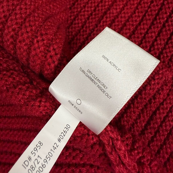 Express Red Jewel Embellished Holiday Christmas Cardigan Sweater Women’s L‎ - Picture 11 of 11